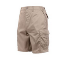 Khaki Rip-Stop Battle Dress Uniform Combat Shorts (XS to XL)